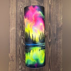 Northern Lights- Glow in the Dark- 20oz Stainless Steel Tumbler